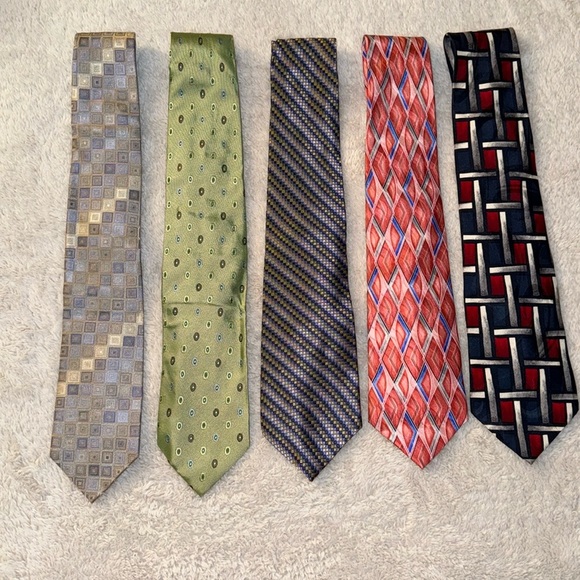 👔 Men’s Necktie Bundle – 5 Classic Styles - Picture 1 of 8
